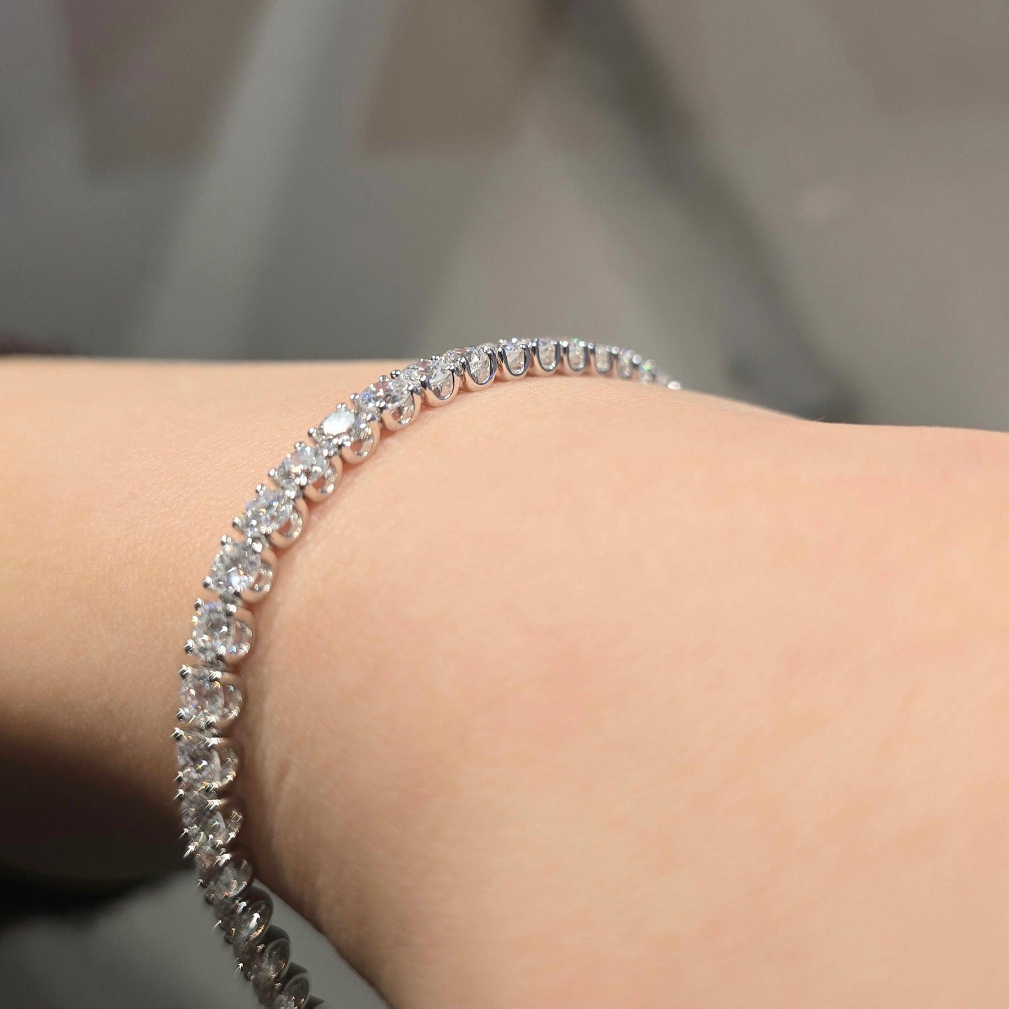 6.07ct Lab Grown Tennis Bracelet