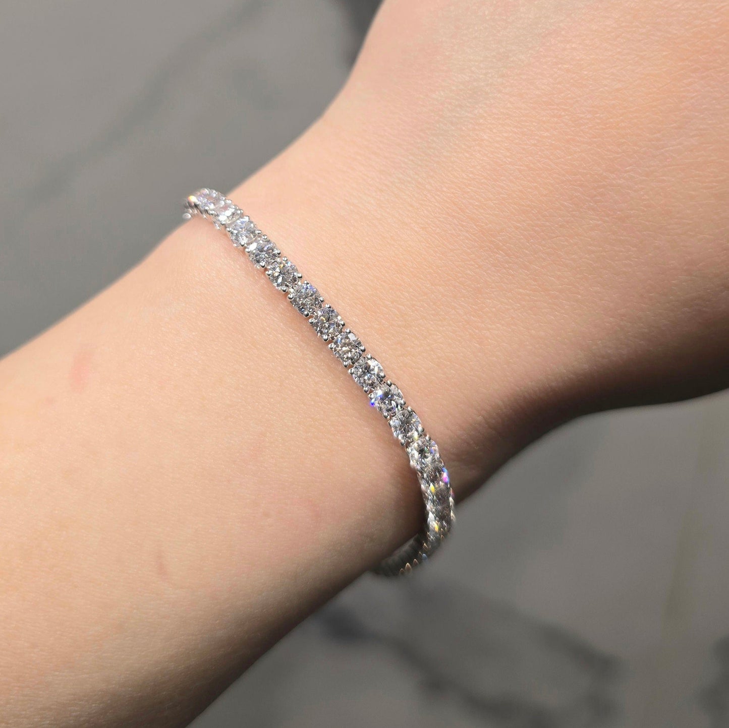 6.07ct Lab Grown Tennis Bracelet