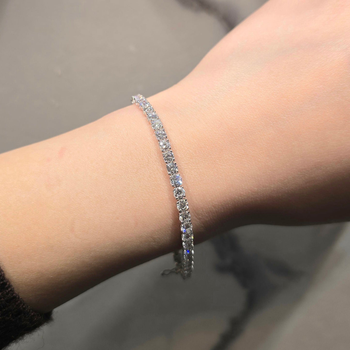 6.07ct Lab Grown Tennis Bracelet