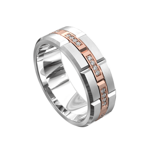 Memphis Chain Link Two Tone (Rose Strip)