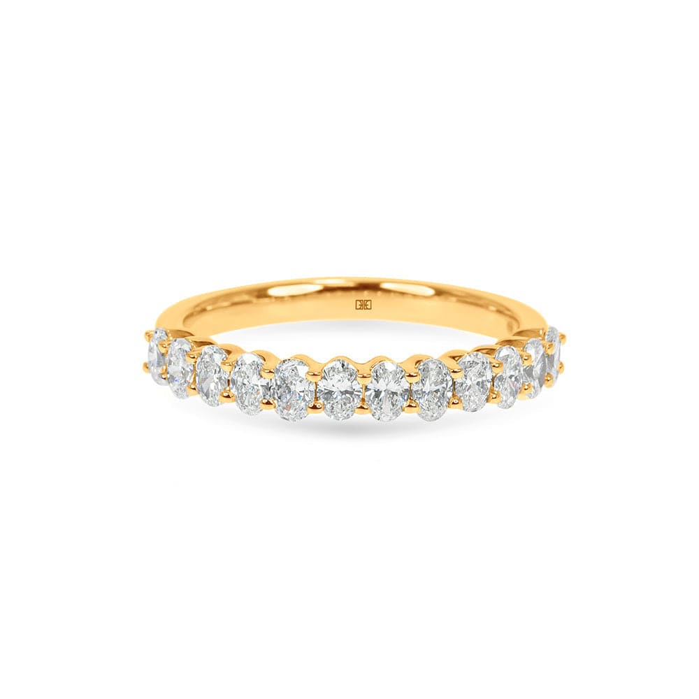 Lab Grown Georgia Oval Basket Diamond Wedding Band