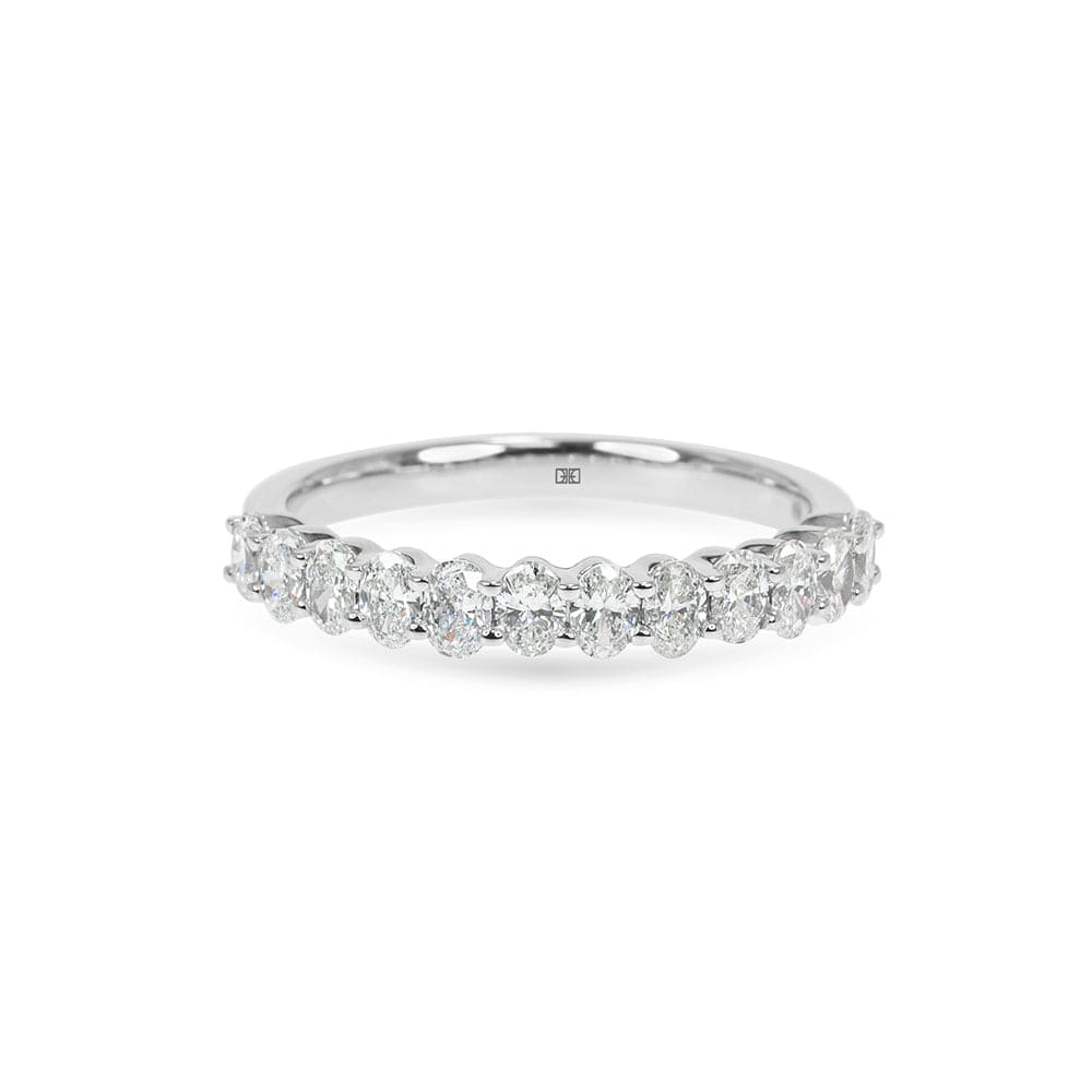 Georgia Oval Basket Diamond Wedding Band