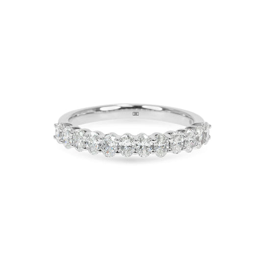 Georgia Oval Basket Diamond Wedding Band