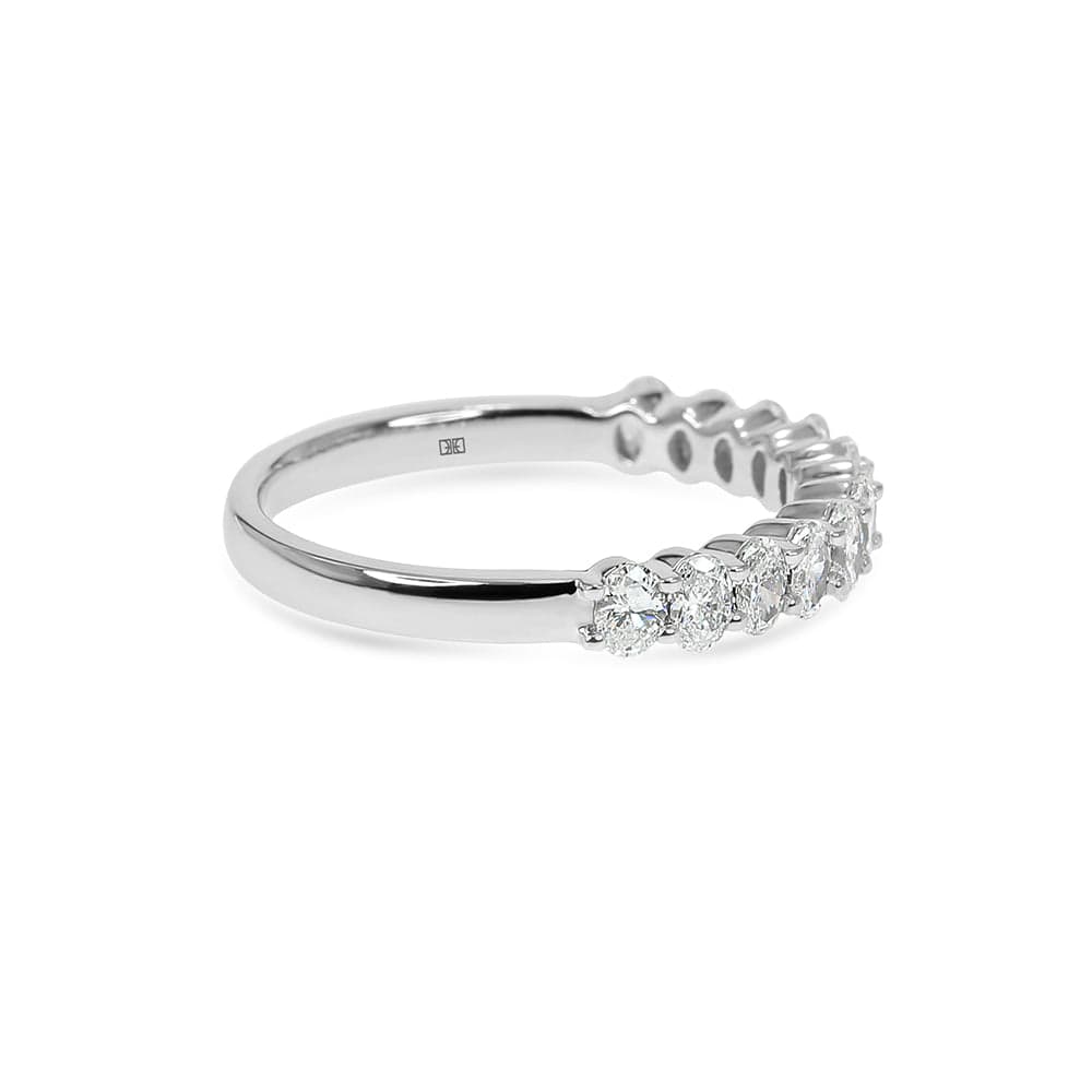 Georgia Oval Basket Diamond Wedding Band