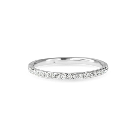 Petite Diamond Pave Wedding Band