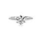 Lab Grown Zaria Round 6 Prong Solitaire & Knife Edge Engagement Ring