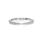 Pave Pinch Diamond Wedding Band