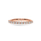 Olivia U-Shape Scalloped Diamond Wedding Band