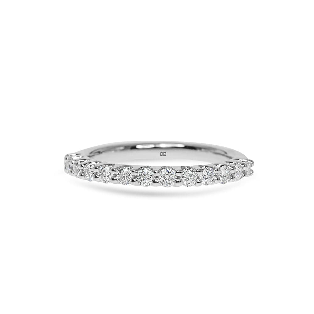 Olivia U-Shape Scalloped Diamond Wedding Band