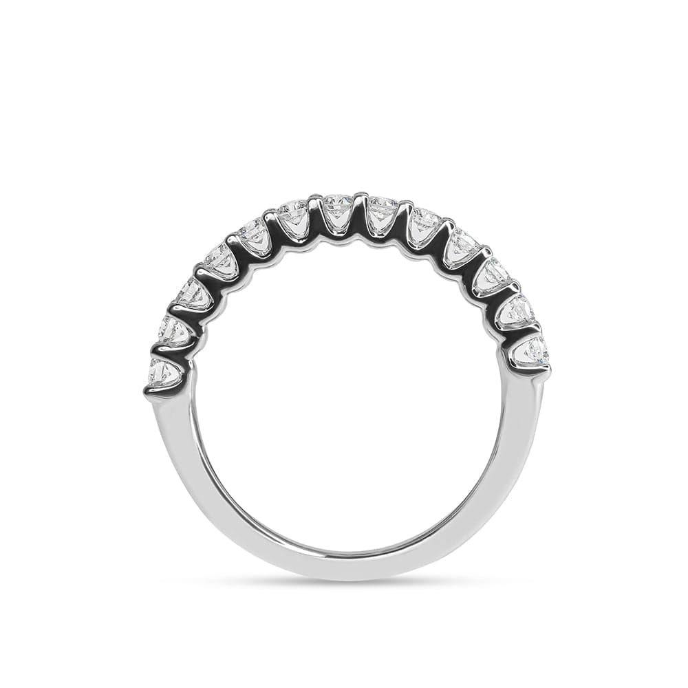 Lab Grown Olivia U-Shape Scalloped Diamond Wedding Band