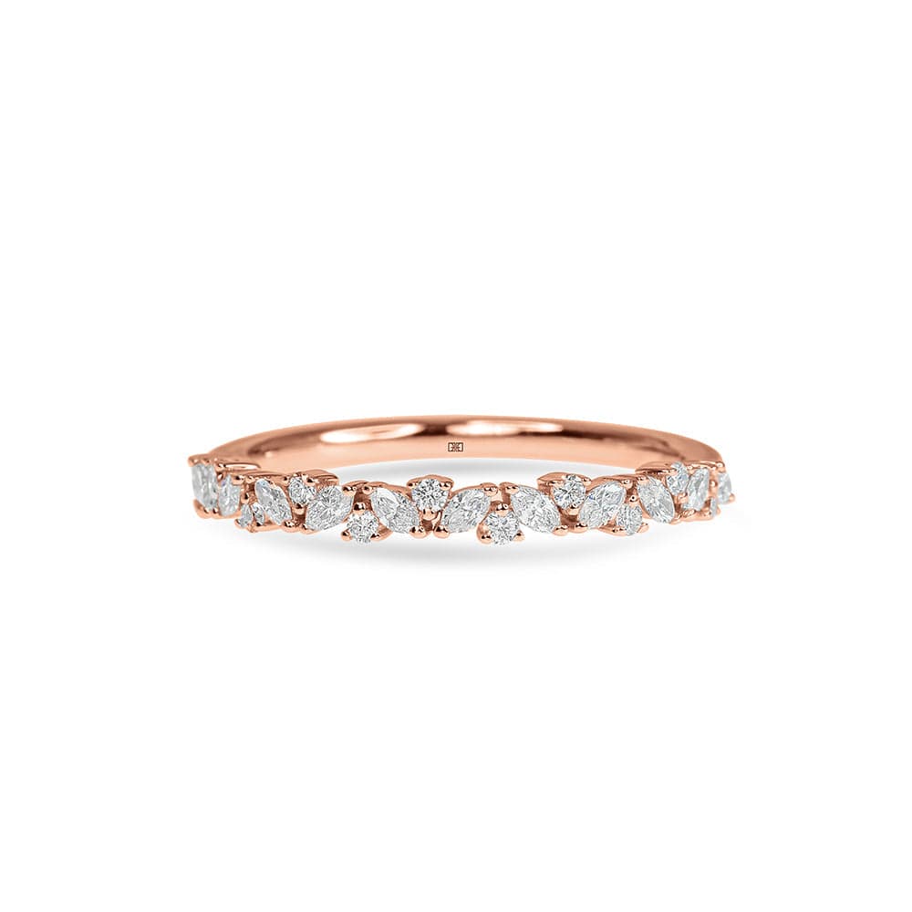 Isabelle Marquise & Round Wedding Band