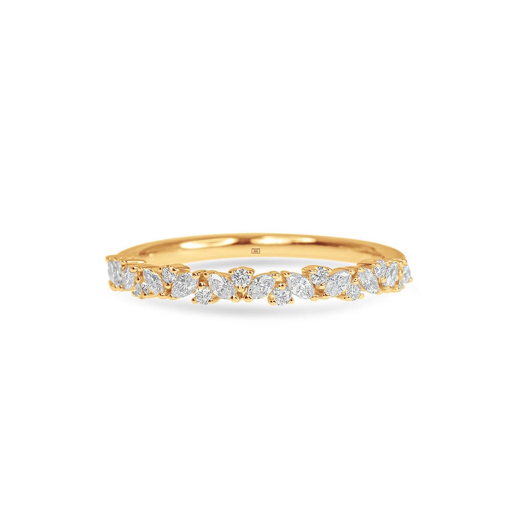 Lab Grown Isabelle Marquise & Round Wedding Band