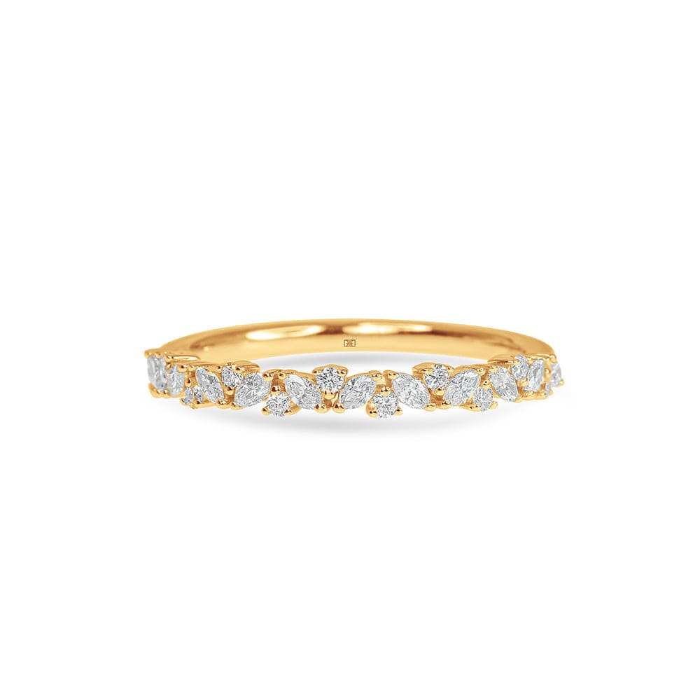 Isabelle Marquise & Round Wedding Band
