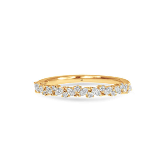 Isabelle Marquise & Round Wedding Band