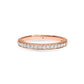 Pave Bezel Set Diamond Wedding Band