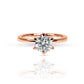 Lab Grown Classic Round 6 Prong Solitaire Engagement Ring