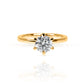 Lab Grown Classic Round 6 Prong Solitaire Engagement Ring