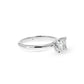 Lab Grown Nara Princess Knife Edge Solitaire Engagement Ring