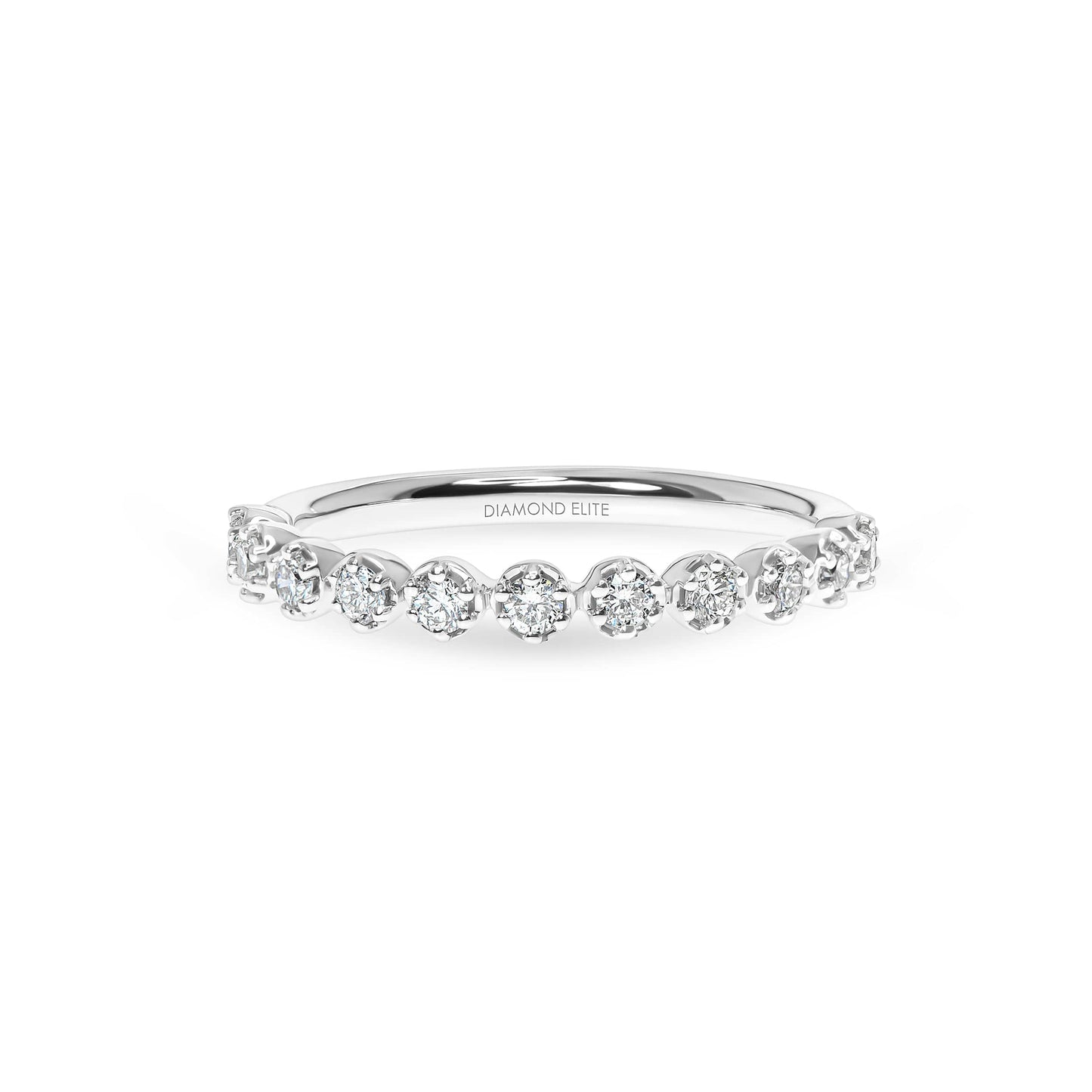 Lab Grown Blossom Diamond Wedding Band