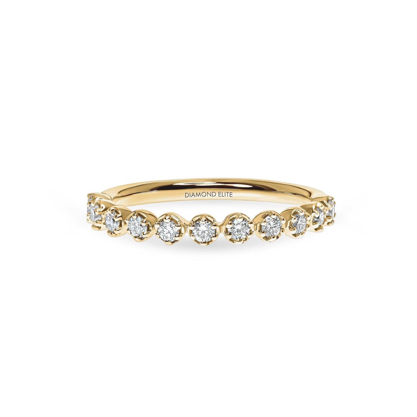 Lab Grown Blossom Diamond Wedding Band