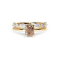 Cognac Radiant Cut Diamond Solitaire