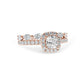 Adelaide Cushion Diamond Halo & Sidestones Engagement Ring