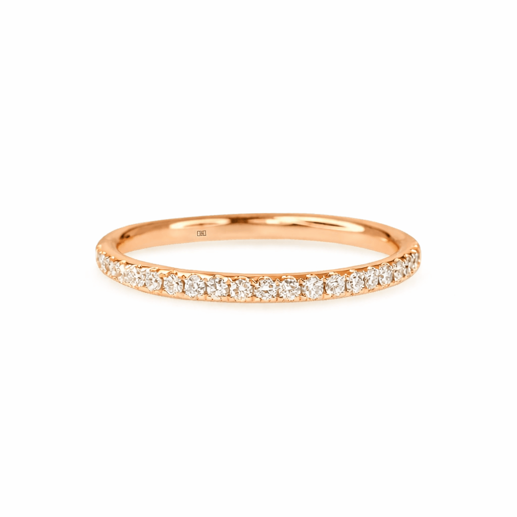 Petite Diamond Pave Wedding Band