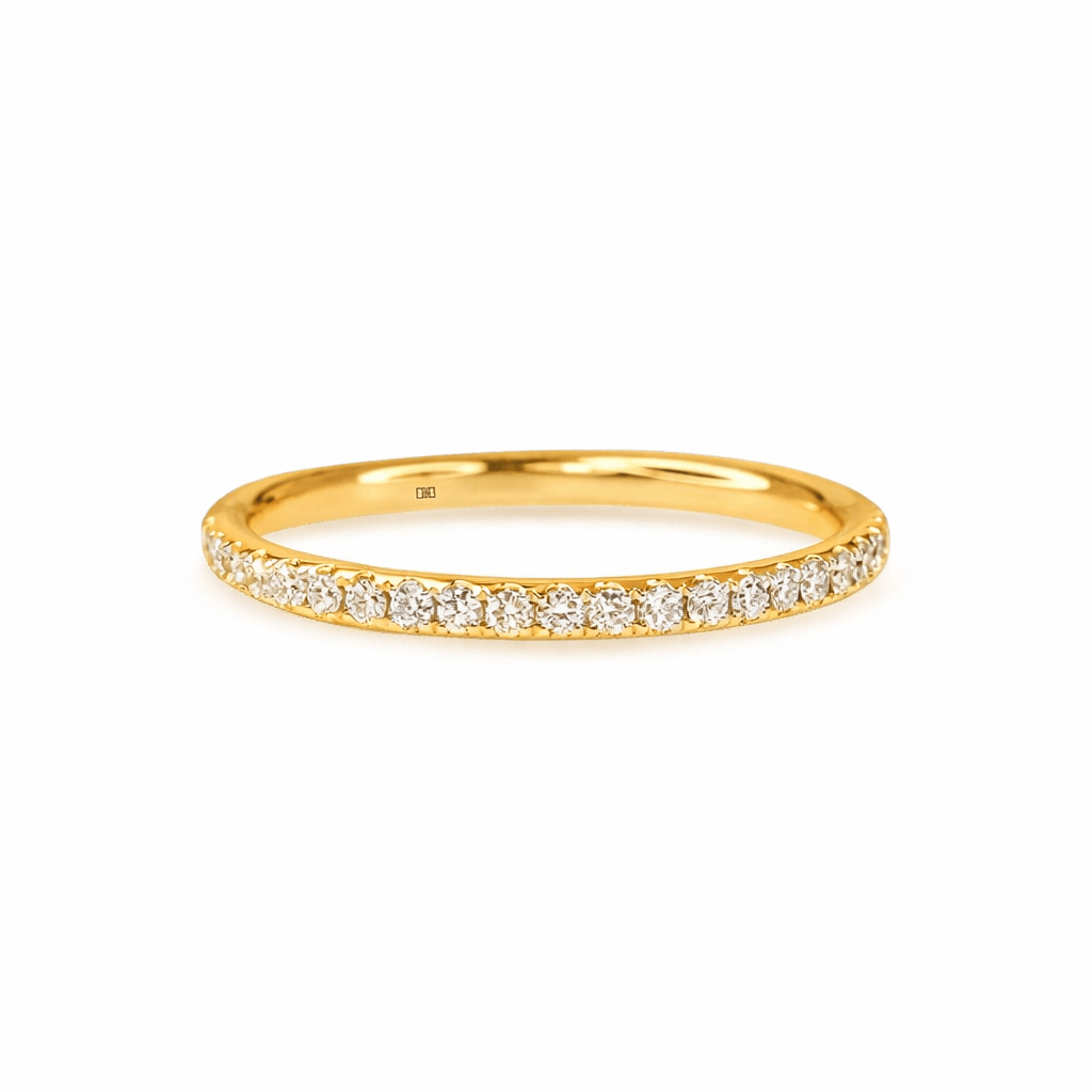 Petite Diamond Pave Wedding Band