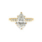 Phoenix Pear Cut Diamond Sidestones Engagement Ring