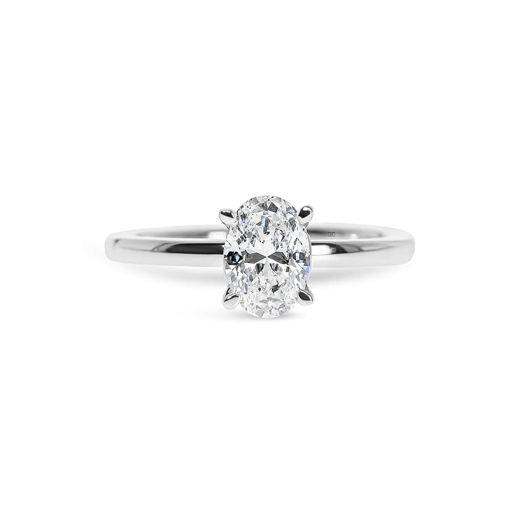 Lab Grown Classic Oval Diamond Engagement Ring