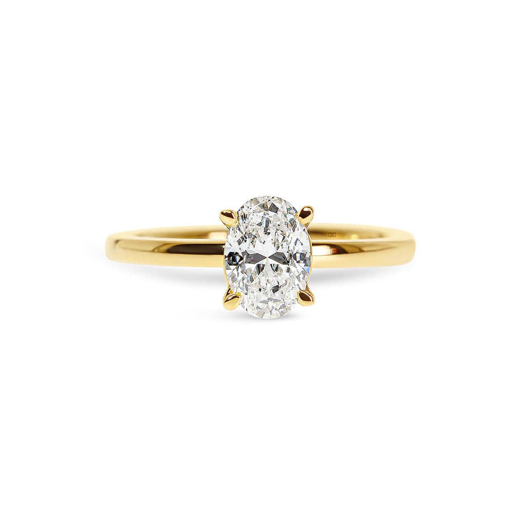 Lab Grown Classic Oval Diamond Engagement Ring