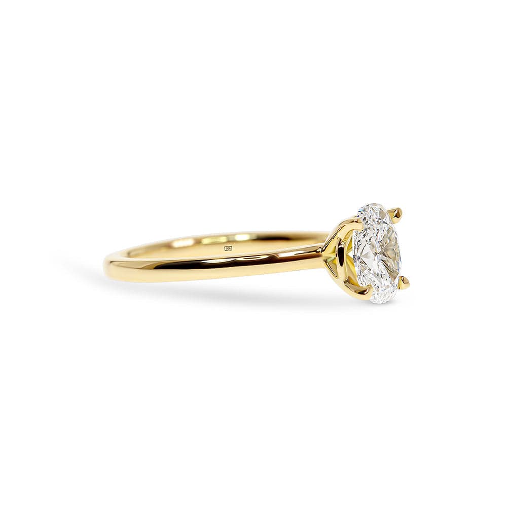 Lab Grown Classic Oval Diamond Engagement Ring