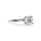Sofia Round Cut Diamond & Hidden Halo with Sidestones Engagment Ring