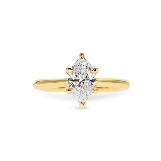 Lab Grown Miami Solitaire Marquise Cut