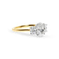 Lab Grown Kendall Oval Cut Diamond with Hidden Halo & Sidestones Engagement Ring