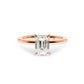 Jasmine Emerald Cut Solitaire Engagement Ring