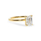 Lab Grown Jasmine Emerald Cut Solitaire Engagement Ring