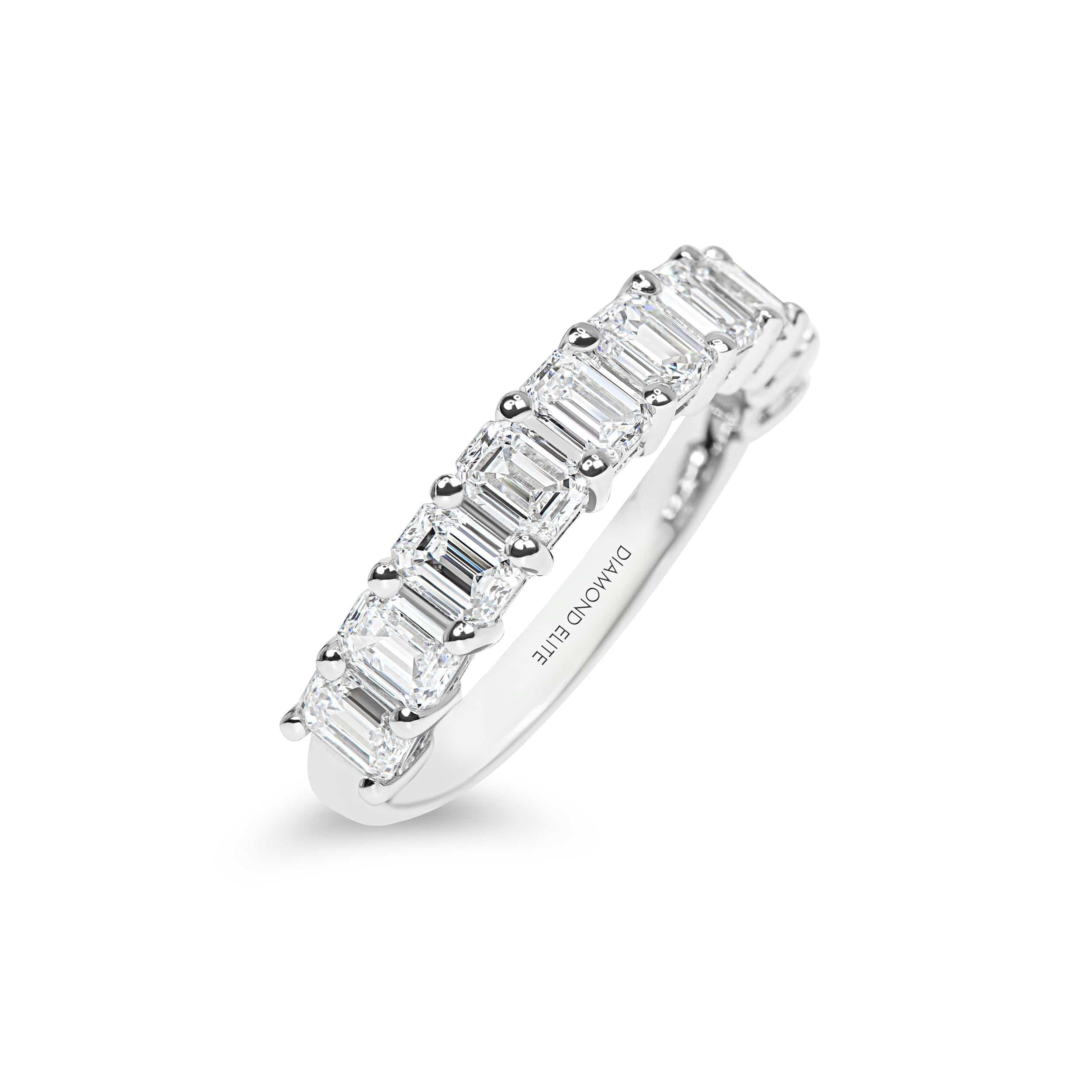 Chunky 2ctw Emerald Cut Diamond Basket Ring