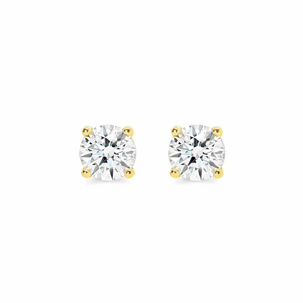 IGI Certified 1.06ct Round Lab Diamond Studs