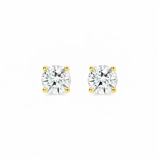 IGI Certified 1.06ct Round Lab Diamond Studs