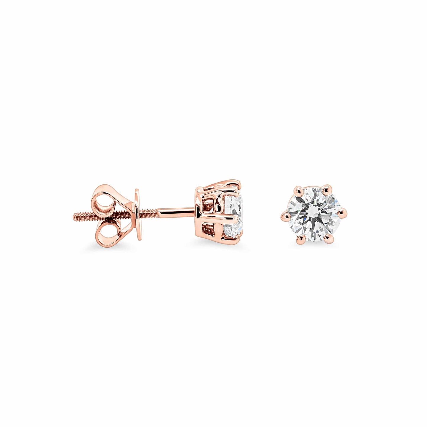 Classic Basket Diamond Studs (0.30 - 2.50ct)