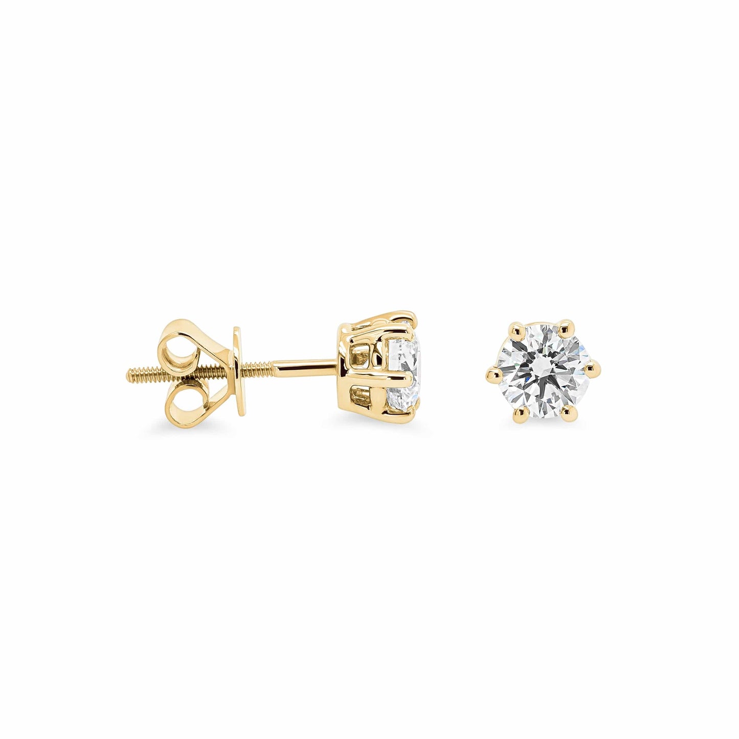 IGI Certified 0.53ct Round Brilliant Studs