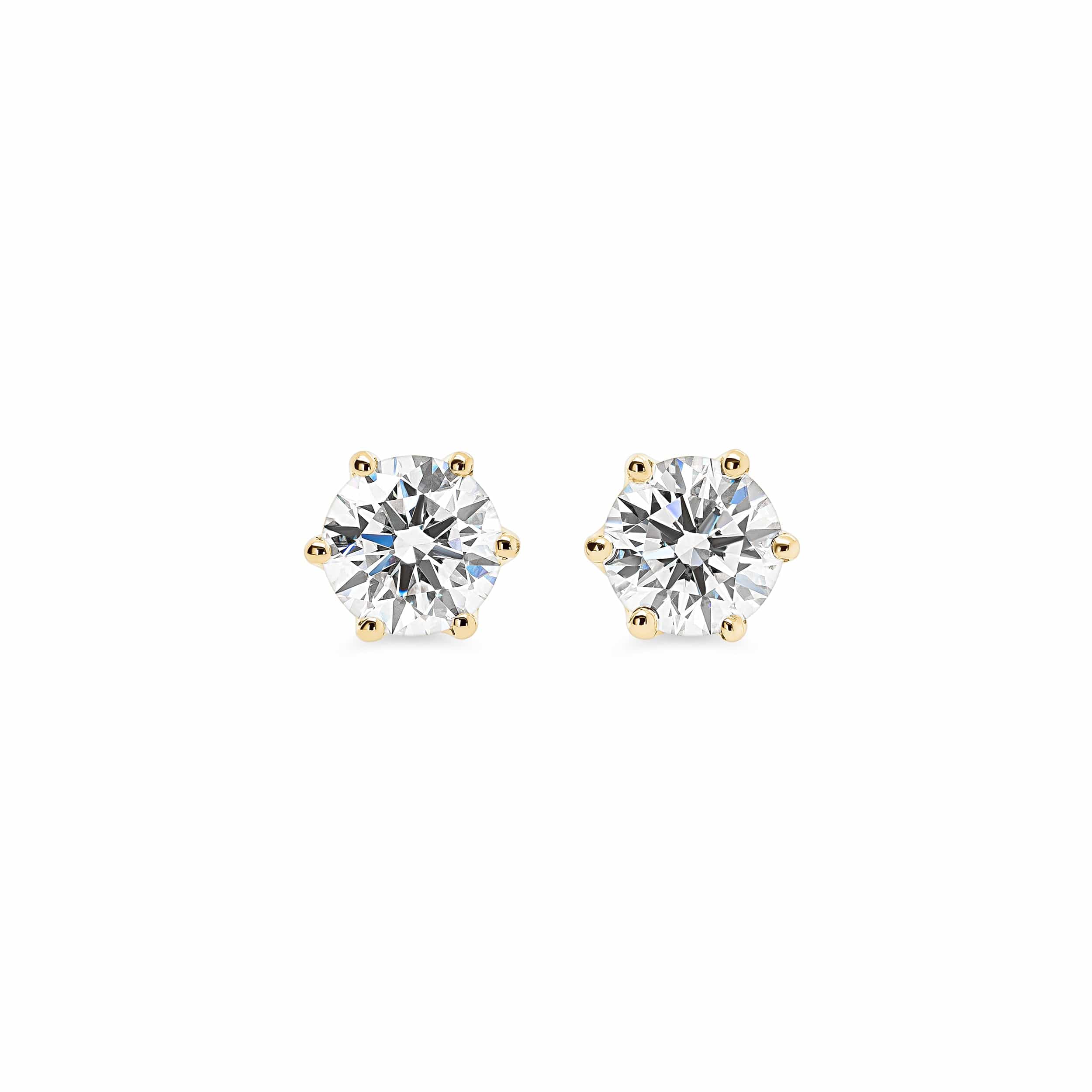 IGI Certified 0.53ct Round Brilliant Studs