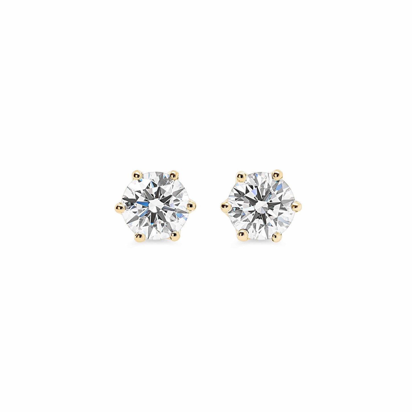 IGI Certified 0.53ct Round Brilliant Studs