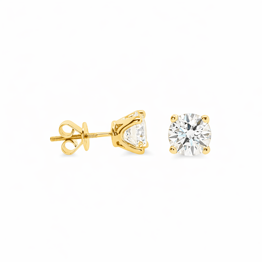 IGI Certified 1.06ct Round Lab Diamond Studs