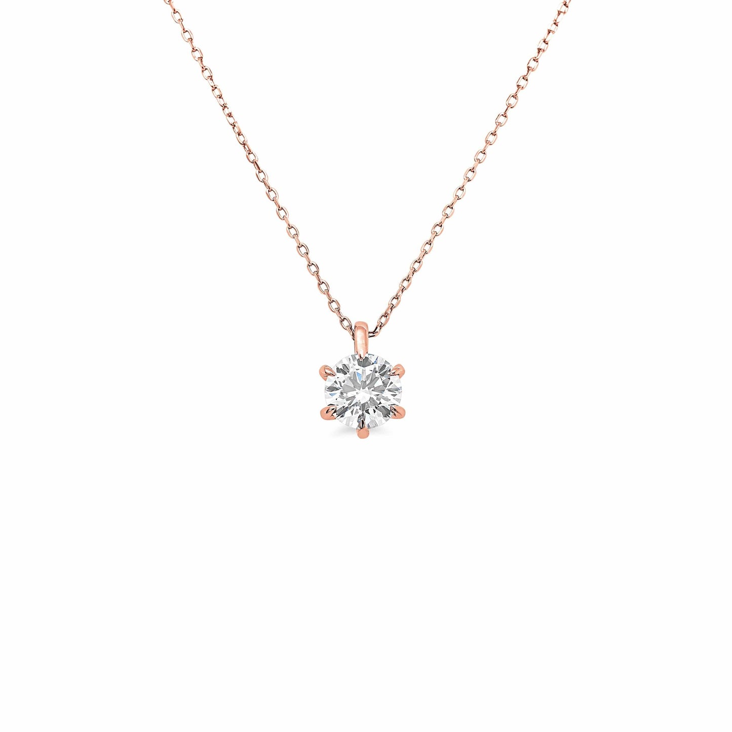 IGI Certified 1.00ct Round Lab Diamond Pendant