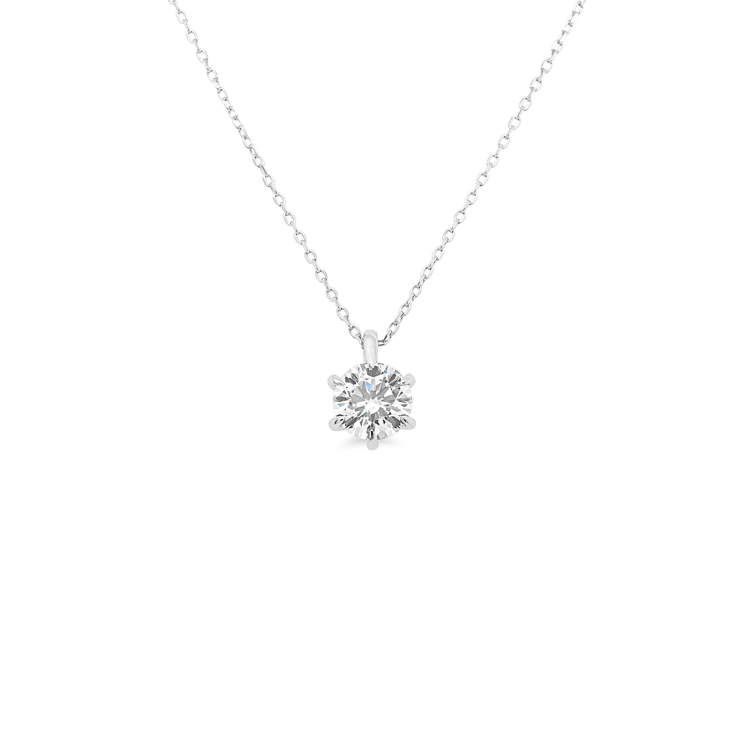 IGI Certified 1.10ct Round Brilliant Pendant