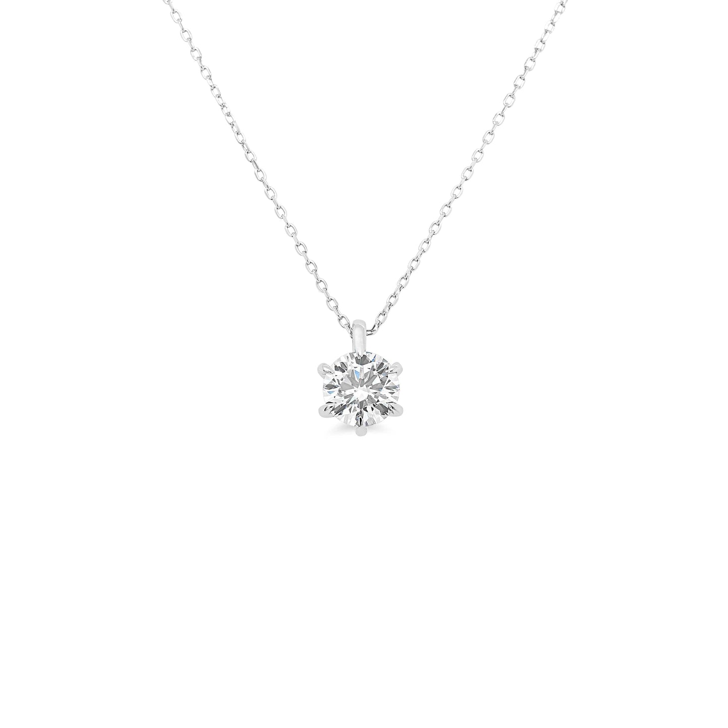 IGI Certified 1.10ct Round Brilliant Pendant
