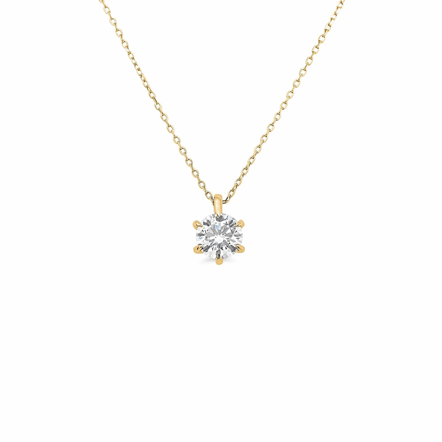 IGI Certified 1.00ct Round Lab Diamond Pendant