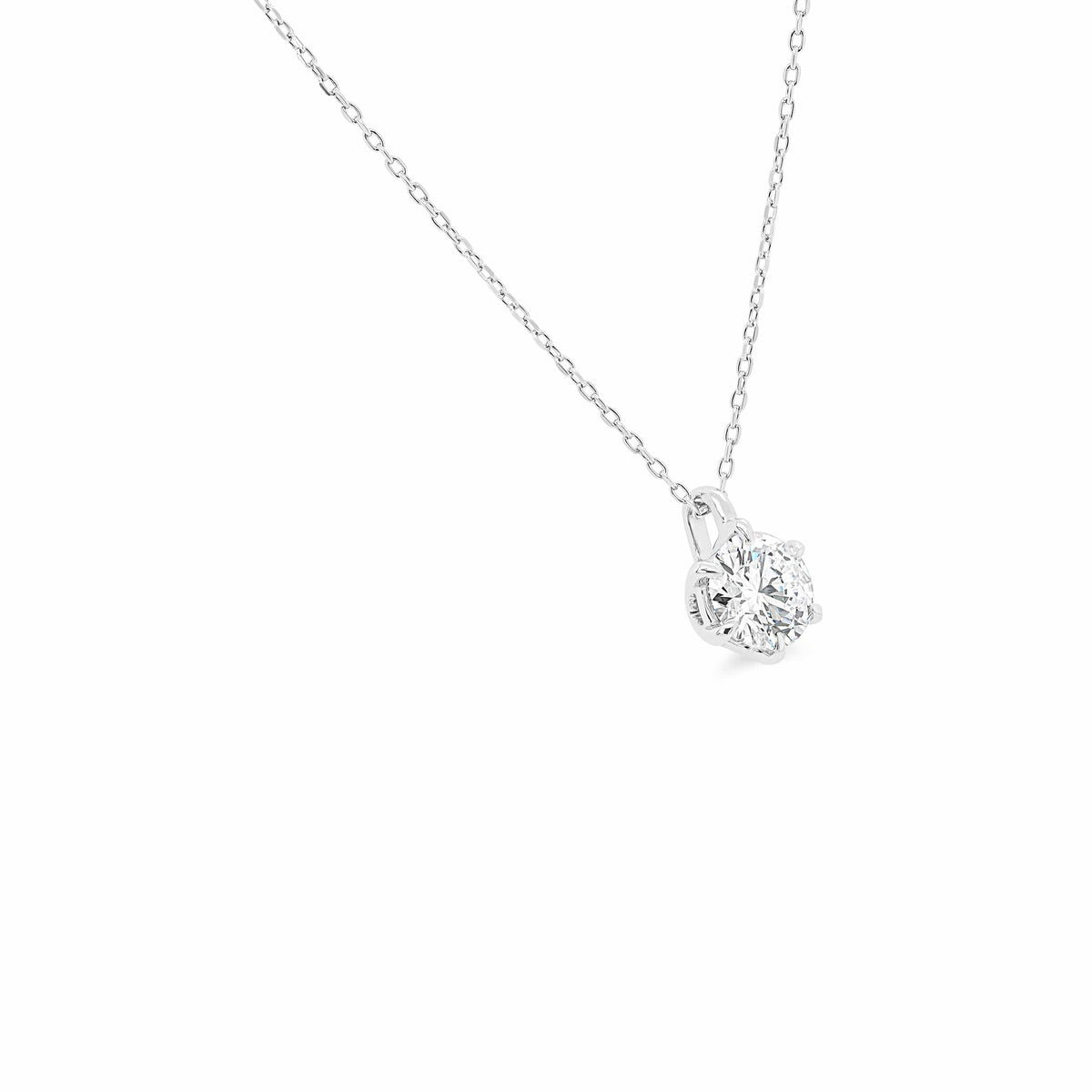 IGI Certified 0.80ct Round Lab Diamond Pendant